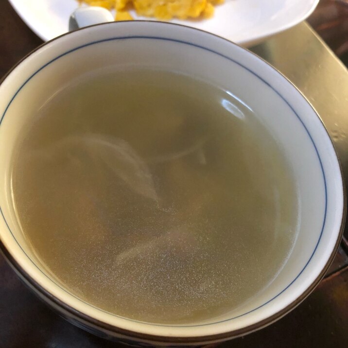 【朝スープ】 たまねぎと椎茸のコンソメスープ